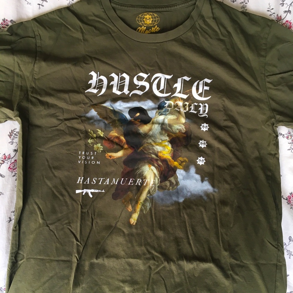 Hasta Muerte Green T Shirt - Large
